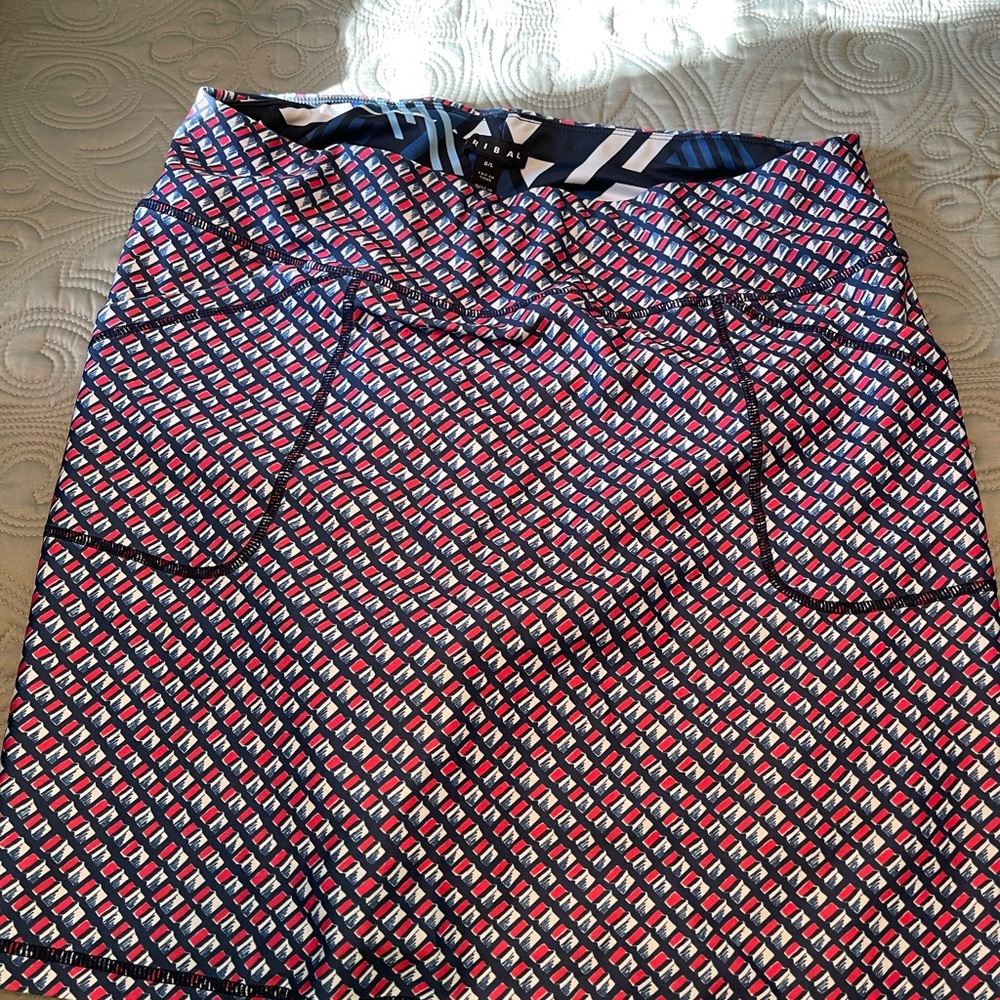 Tribal stretch skort